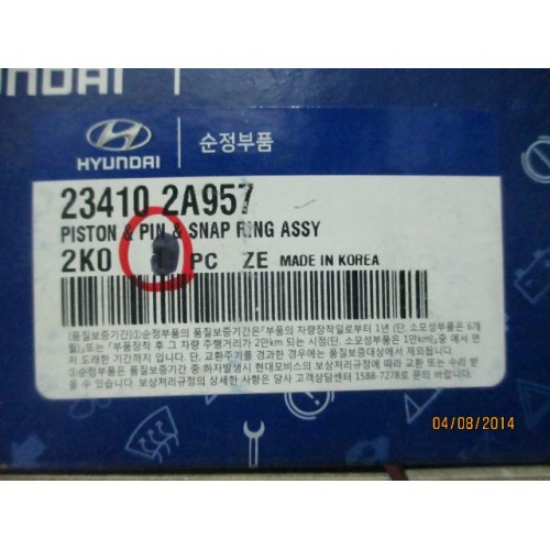 PİSTON VE PİM STANDART 1.6 DİZEL HYUNDAİ ACCENT BLUE İ30 KIA CEED